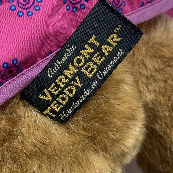 Brown Vermont Teddy Bear Plush Pregnant Dress 16" Stuffed Animal Gender Reveal - Picture 5 of 5